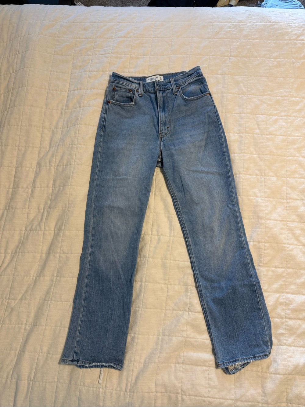 Ankle straight High-Rise Straight Jeans SHORT